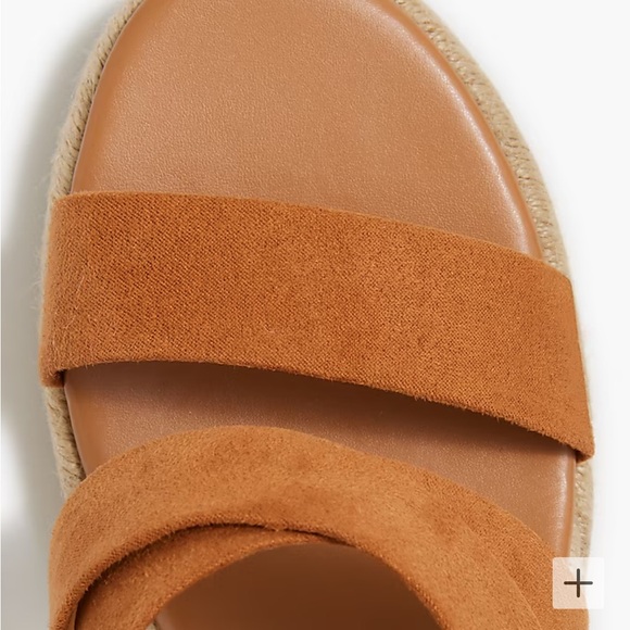 NWT J.Crew Factory Wide-Strap Espadrille Mule Wedges - Picture 2 of 6